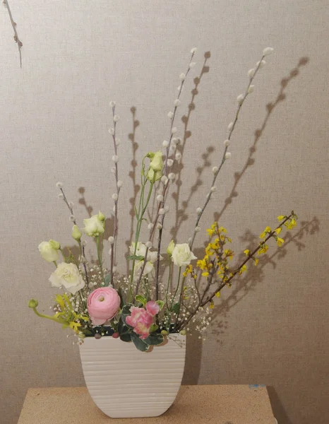 Ikebana Japanska Blomsterarrangemang — Stockfoto