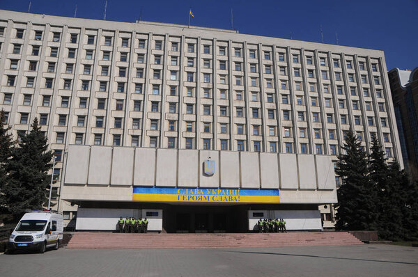 The building of the Central Election Commission in Kiev, March 31, 2019