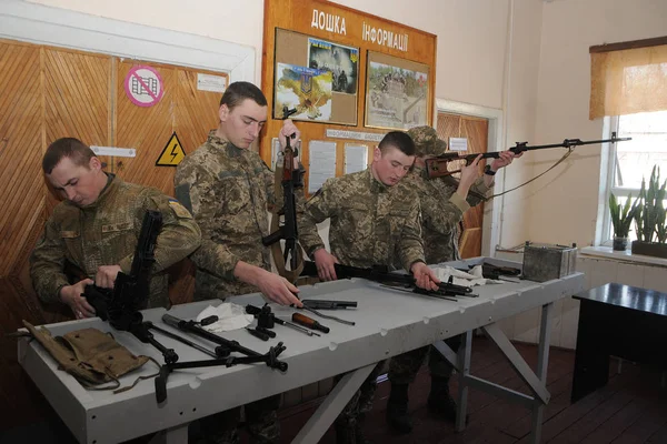 Soldados 59ª Brigada Motorizada Infantería Las Fuerzas Armadas Ucrania Desmantelan — Foto de Stock