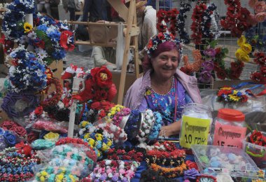 Kiev Günü kutlamaları andriyivsky iniş fuarı, Kiev, Mayıs 25, 2019