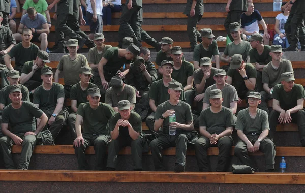 Campeonato Guardia Nacional Ucrania Funcional All Crossfit Celebración Del Primer — Foto de Stock