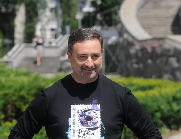Ukrposhta Igor Smilyansky Főigazgatója Bélyegző Különleges Törlésének Ünnepségén Kijevben 2020 — Stock Fotó
