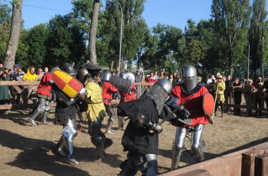 Ortaçağ Dövüş Şampiyonası katılımcıları, Kiev, 15 Ağustos 2020