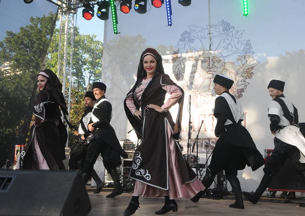 グルジアワインと料理の祭典 Kartuli Fest 2020 Inキエフ 2020年9月12日 — ストック写真