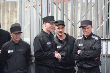 Rusya, Barnaul-Mayıs 23, 2017.Imprisoned.Maximum güvenlik prison No 3