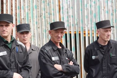 Rusya, Barnaul-Mayıs 23, 2017.Imprisoned.Maximum güvenlik prison No 3