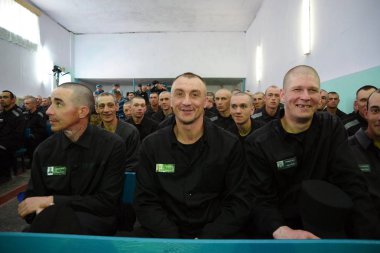 Rusya, Barnaul-Mayıs 23, 2017.Imprisoned.Maximum güvenlik prison No 3
