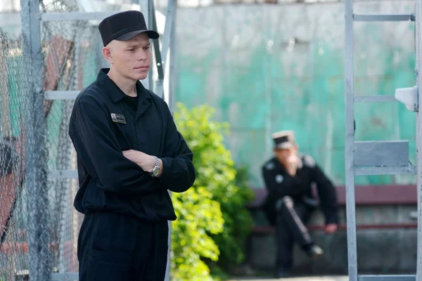 Rusya, Barnaul-Mayıs 23, 2017.Imprisoned.Maximum güvenlik prison No 3