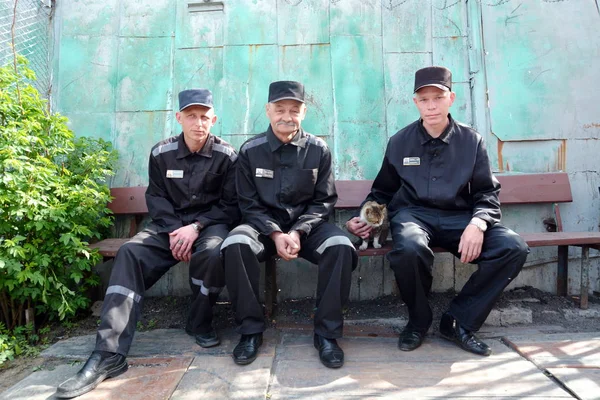 Rusya, Barnaul-Mayıs 23, 2017.Imprisoned.Maximum güvenlik prison No 3