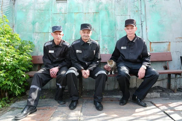 Rusya, Barnaul-Mayıs 23, 2017.Imprisoned.Maximum güvenlik prison No 3