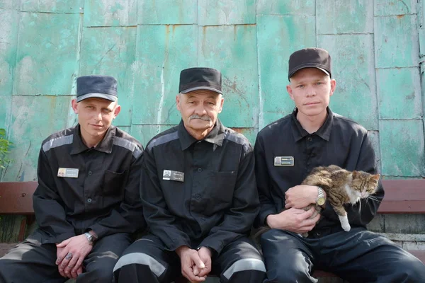 Rusya, Barnaul-Mayıs 23, 2017.Imprisoned.Maximum güvenlik prison No 3