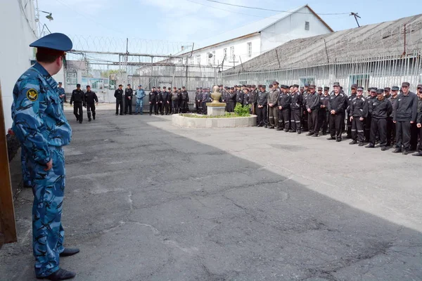 Rusya, Barnaul-Mayıs 23, 2017.Imprisoned.Maximum güvenlik prison No 3