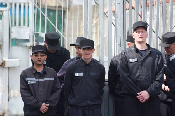 Rusya, Barnaul-Mayıs 23, 2017.Imprisoned.Maximum güvenlik prison No 3