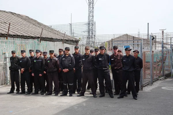 Rusya, Barnaul-Mayıs 23, 2017.Imprisoned.Maximum güvenlik prison No 3