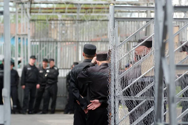 Rusya, Barnaul-Mayıs 23, 2017.Imprisoned.Maximum güvenlik prison No 3