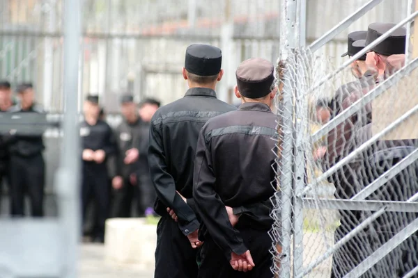 Rusya, Barnaul-Mayıs 23, 2017.Imprisoned.Maximum güvenlik prison No 3