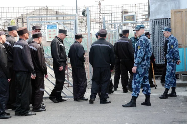 Rusya, Barnaul-Mayıs 23, 2017.Imprisoned.Maximum güvenlik prison No 3