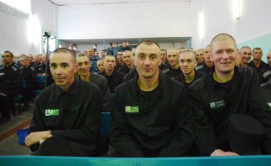 Rusya, Barnaul-Mayıs 23, 2017.Imprisoned.Maximum güvenlik prison No 3