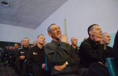 Rusya, Barnaul-Mayıs 23, 2017.Imprisoned.Maximum güvenlik prison No 3