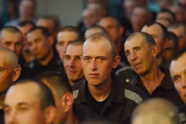 Rusya, Barnaul-Mayıs 23, 2017.Imprisoned.Maximum güvenlik prison No 3