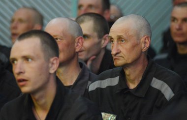 Rusya, Barnaul-Mayıs 23, 2017.Imprisoned.Maximum güvenlik prison No 3