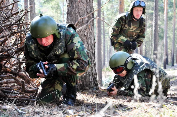 Барнаул Росія Липень 2011 Солдати Спецназу Вправи — стокове фото