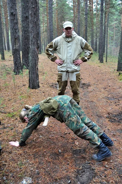 Utbildning Unga Kadetter För Militärtjänst — Stockfoto