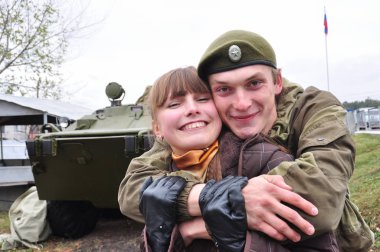  Barnaul, Rusya Federasyonu-Ekim 21, Genç öğrenciler için askerlik 2011.The eğitimi