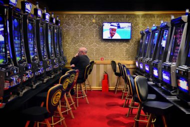 Altay Kray, Rusya-Eylül 14, 2018. Casino Kumar bölgesinde 
