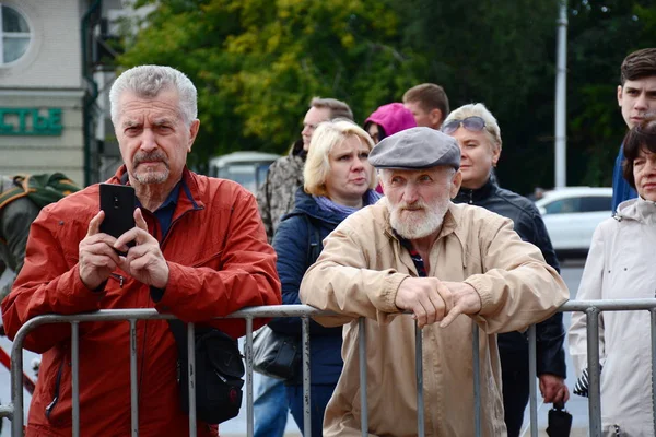 Barnaul Russland September 2018 Kundgebung Gegen Putins Politik Und Rentenreform — Stockfoto