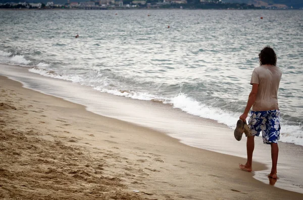 Nha Trang Vietnam Oktober 2018 Vacationers Staden Beach — Stockfoto