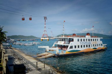 Nha Trang, Vietnam-Ekim 3, liman 2018.ships