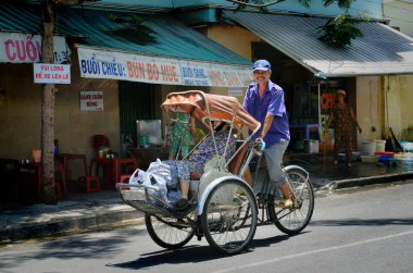 Nha Trang, Vietnam-3 Ekim 2018. Vietnam trafiği.