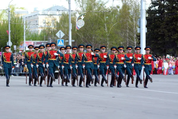 Барнаул Россия Мая 2014 Военный Парад Честь Дня Победы Второй — стоковое фото