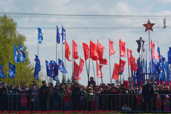 Barnaul Rusya Federasyonu Mayıs Zafer Günü Dünya Savaşı Nda Onuruna — Stok fotoğraf