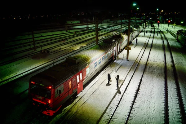 Barnaul Oroszország Október 2017 Railway Számokat Mozdonyok Állomáson — Stock Fotó
