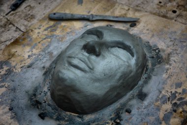 Rusya, Moskova-Aralık 15, Moskova Devlet Sanat Enstitüsü Surikov sonra adlı 2018.Sculpture dersleri