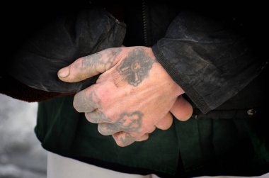 Barnaul, Rusya Federasyonu-Ocak 19, 2019.Prisoners hapiste almak Vaftiz ayini