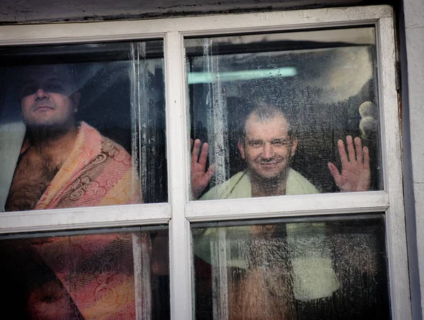 Barnaul Russland Januar 2019 Fanger Fengsel Tar Dåpsritualet – stockfoto
