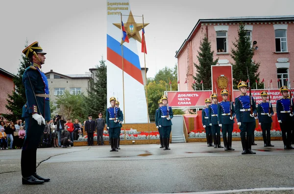 Barnaul Russie Juillet 2018 Cadets Officiers Institut Droit Barnaul — Photo