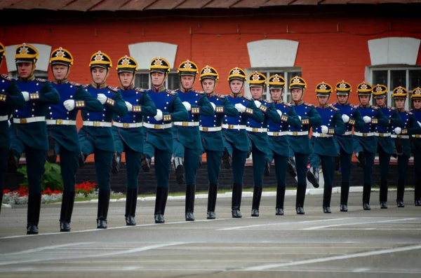 Moscú Rusia Junio 2018 Soldados Del Regimiento Presidencial Marchan Practican — Foto de Stock