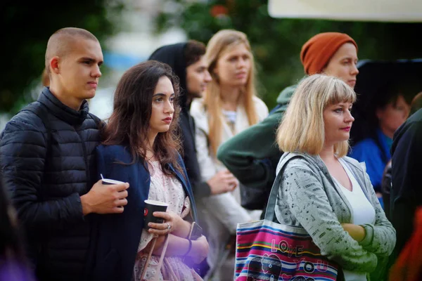 Barnaul Russie Juillet 2018 Les Spectateurs Regardent Long Métrage Dans — Photo