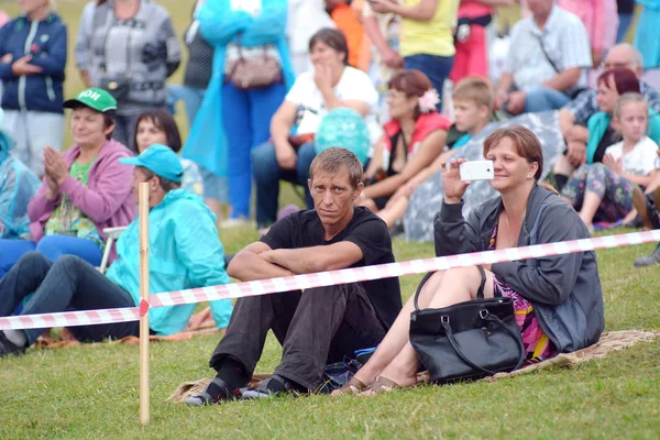 Srostki Rusland Juli 2018 Spectators Horloge Show Sjoeksjin Filmfestival — Stockfoto