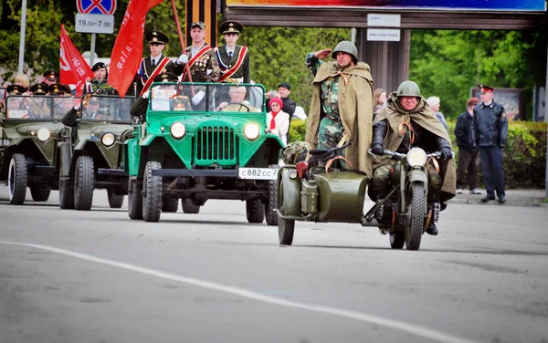 バルナウル ロシア 2017 年5月9日 バルナウルカデット部隊の幹部候補生が勝利パレードに参加 — ストック写真