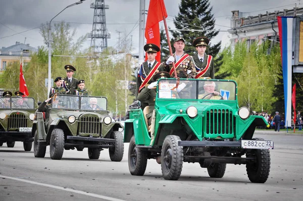 Barnaul Rússia Maio 2017 Cadetes Corpo Cadetes Barnaul Participam Desfile — Fotografia de Stock
