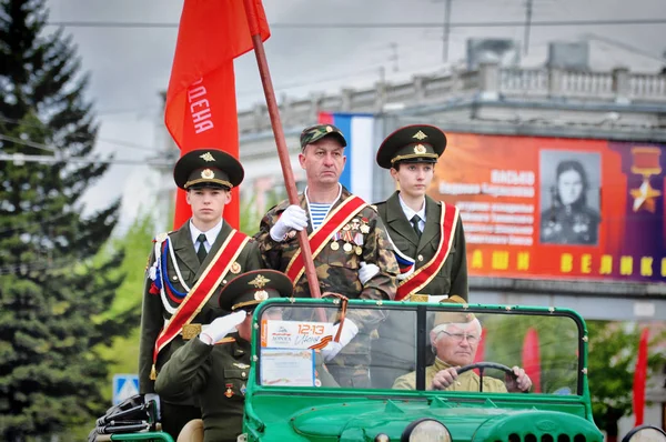 Barnaul Rusia Mayo 2017 Cadetes Del Cuerpo Cadetes Barnaul Participan — Foto de Stock