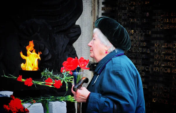 Barnaul Rússia Maio 2017 Veteranos Segunda Guerra Mundial — Fotografia de Stock