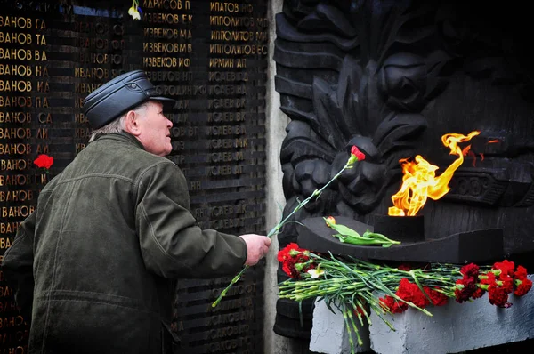 2017年5月9日 ロシアバルナウル 第二次世界大戦の退役軍人 — ストック写真