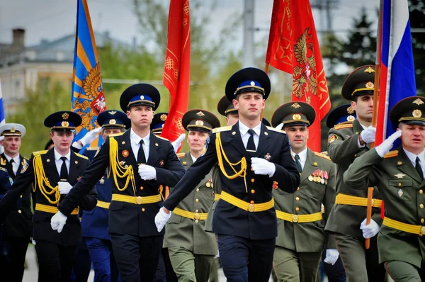 Барнаул Россия Мая 2017 Soldiers Officers Russian Army — стоковое фото