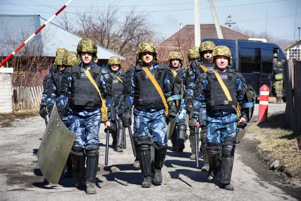 Novoaltaysk Rusia Abril 2019 Enseñanzas Colonia Penal Para Liberación Rehenes —  Fotos de Stock